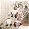 Вечеринка благосклонна гномам борода -дерево подвесная кукла Рождественская вечеринка, вязаная творческие плюшевые игрушки сад