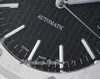 IPF 41mm 1540 A3120 Automatisk herrklocka Ultra-tunn 9,8 mm svart texturerad urtavla Markers Rostfritt st￥l armband Super Edition Watches Puretime H8
