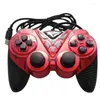 Game Controllers 2022 Wired USB -контроллер для компьютерной компьютерной вибрации джойстика 3D Gamepads Winxp/Win7/Win8/Win10