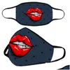 디자이너 마스크 SKL SKL Funny Mouth Mascarilla Protect Halloween Face Mask Earloop 접이식 인공 호흡기 필터 방진 재활용 DHGARDEN DHBX9