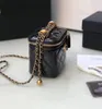 ChaneI New Chain Cosmetic Bag Crossbody Bags PU Material Shoulder Bagss Tassel Decoration Small SlingBags for Women 12x11x8cm