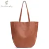 Designer bag SC Bolso de hombro de cuero genuino italiano de lujo para mujer, bolso de hombro sencillo, moda diaria, bolsos suaves naturales, bolso de piel de vaca para ordenador portátil, bolso de compras