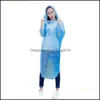 Imperméables Extra Large Taille Jetable Raincoat Capuchon PE Solide Couleur Rafting Extérieur Poncho Vêtements De Pluie Adt Manteau De Pluie En Gros 0 6Fs Dhmb2