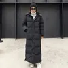 여자 다운 파카 x-long 후드 겨울 재킷 레이디 파카 따뜻한 두꺼운면 코트 암컷 느슨한 겉옷 패션 의류 221125