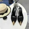 Top Quality Dress Shoes Designer Leather High Heels Stylish Women Wedding Party Sexy Heel Sandals Woman Pumps SDGGV