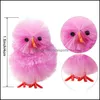 Other Festive Party Supplies 36Pcs Mini Easter Chicks Simation Cute Colorf Baby For Party Egg Bonnet Decoration 164 N2 Drop Delive Dhrlc