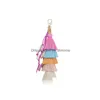 Nyckelringar Böhmen Stacking Mtilayer Colorf Tassel Shell Key Ring Purse Handväska Hanging Wall Hang Hem Decor Fashion SMEEMDY Drop Deli Dhzgl