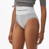BREV WEBBING Women Panties High midje Sports Briefs Bekväm mjuk beröring Bomull Underkläder Underkläder 2 Färger2544