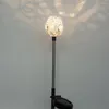 1 pz lampade di cristallo per fiori da prato, luci solari a LED, illuminazione esterna impermeabile, decorazione per il patio del cortile del giardino