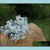 Decoratieve bloemen kransen kunstmatige bruidsbloemen boeket levendig nep -sterrenhemel gypsophila simatiebloem voor bruiloftsfeest decora dhfr2