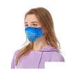 Designer maskerar Amerika självständighetsdagen ansiktsmask nationell flagga barn adt mascarilla trumf respiratorer justerbara dammtät g dhgarden dhswx