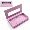 Falsche Wimpern Wimpernverpackungsbox mit Tablett Gro￟handel 25mm Nerz Augenwimpern Magneth￼lle Make -up -Werkzeuge Boxen