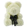 Fleurs décoratives savon mousse Rose ours fleur artificielle dans une boîte-cadeau pour petite amie Festival saint valentin cadeaux