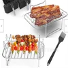 Cookware Accessories Air Fryer Grill Rack Steamer Roasting Racks Kitchen Cooking Tool 27st E3
