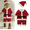 衣類セットクリスマスベイビーサンタクロースコスプレコスチュームボーイズガール34スリーブ服幼児の子供ドレスドレス子供221125