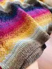 Женские свитеры роскошные дизайнерские дизайнерские дизайнеры красочный кардиган для осени и зимней моды