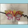 Party Masks Promotion Selling Party Mask With Gold Glitter Unisex Sparkle Masquerade Venetian Mardi Gras Masks 1062 B3 Drop Delivery Dh1Pd