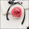 Couronnes de fleurs décoratives artificielles Rose Fleur Savon Boule ronde Décorations Fausses fleurs pour Noël Saint Valentin Mode Nous Dhgkq