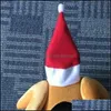 Party Hats Plush Thanksgiving Day Turkey Cap FLe Face Red Christmas Cock Hats Eco Friendly Bra Material Drop Delivery Home Garden Fe Dh5nn