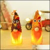 Andere feestelijke feestbenodigdheden Thanksgiving Party Decorations Turkije Vormige hoed Gnomes Dolls Lighted Plush Doll Cartoon Toy Feestelijke DHRLL