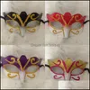 Party Masks Promotion Selling Party Mask With Gold Glitter Unisex Sparkle Masquerade Venetian Mardi Gras Masks 1062 B3 Drop Delivery Dh1Pd