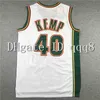 Koszykówka uczelni nosi najwyższą jakość 1 retro Sonic Kevin 35 Durant Jersey Buck Giannis 34 Antokounmpo 20 Gary Payton Shawn 40 Kemp Dennis Ray 34 Allen College