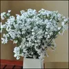 Decoratieve bloemen kransen kunstmatige bruidsbloemen boeket levendig nep -sterrenhemel gypsophila simatiebloem voor bruiloftsfeest decora dhfr2