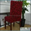 Housses de chaise Stretch Force Chair Ers Mticolor Retro Printing Sliper Half Wrap Seat Er El Wedding Banquet Supplies 8 5Wl Ii Drop Del Dhknt