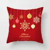 Kussen Merry Christmas Cover Santa Claus Elk Decoratieve kussensloopworpkoffer