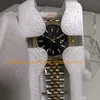 Montre chère 7 couleurs pour hommes 41 mm saphir cadran noir lunette cannelée champagne diamant GMf enveloppé or jaune 18 carats ne se décolore jamais Cal.3235 montres automatiques