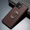 iPhone 14 Pro Max 용 Shockproof Car Magnetic Ring Holder Leather Phone Case