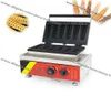 6pcs Commercial Use Nonstick 110v 220v Electric Lolly Waffle Stick Baker Machine Maker Iron