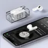 E90 TWS EARPHONES Transparent Power Display Stereo Hi-Fi Musik Wireless Bluetooth 5.3 Headset Sport Gaming hörlurar hörlurar för alla Android-telefon iPhone 14 13