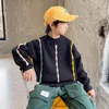 カーディガンキッドボーイズ服ファッションジャックヤックセーター秋の冬の太い暖かいプルオーバー10代の服カジュアルニットトップ8 10 12 14年221125