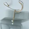 Dos Boucles D'oreilles 14K Or Rempli Perle Clip Boucle D'oreille Oreille Grimpeur Manchette Boho Bijoux À La Main Naturel Oorbellen Femmes