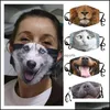 디자이너 마스크 마스크 3dprint funny face mask 보호 귀가 동물 프린트 세척 가능한 재사용 가능한 구강 adt 유엔 디자인 mas dhbub