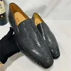 Sukiej buty Autentyczny prawdziwy prawdziwy płaszcz skórzany biznes męski oryginalna skóra skate High-End Ręcznie robione męskie formalne formalne formalne