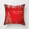 Kussen Merry Christmas Cover Santa Claus Elk Decoratieve kussensloopworpkoffer