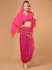 Sahne Wear 4pcs/Set Kadınlar Göbek Dans Para Kabilesi Oryantal Dans Takım Set Performans Bellydance Kostümleri Kadın