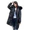 Parkas de plumón para mujer, chaquetas y abrigos de invierno 2022, abrigo informal de manga larga con cuello de piel grande para mujer, abrigo holgado cálido con capucha de talla grande