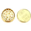 Other Smoking Accessories Gold Plated Coin Shape Smoking Grinders Round Zinc Alloy Herb Grinder 4 Layers Smoke Crusher Diameter 40Mm Dhwcb