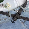 أحزمة 2022 Fashion Female Belt Pu Leather Women Wide Bin Buckle Width 2.4 cm