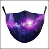 Designer-Masken Mode Sternenhimmel-Druck-Gesichtsmaske Galaxy Adt Waschbarer Stoff-Mundschutz Wiederverwendbar 72 G2 Drop-Lieferung Home Garden Ho Dhrly