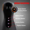 Sex Toys Massager Automatisk avsugning Maskin Man Suger Masturbator -lägen Masturbation Cup Masturbators Oral Toys for Men