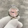 orologio da donna moda 28mm quadrante romano rosa vetro zaffiro donna business acciaio inossidabile vita impermeabile Montre de Luxe orologio da polso