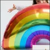 Decora￧￣o de festa Rainbow Inflation Balloon Child Birthday Party Helium Airballon Aluminium Film 93x59cm Grande Size Matic Sealing 2 1 Dh9a8