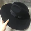 Berretti Sunlynn Cappello Fedora a tesa larga da donna come cappelli a bombetta in feltro di lana stile europeo Ultima moda Cappellino grande Festa da gioco