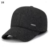 Boinas de algodão de inverno Capinho liso grosso Capas militares ajustáveis ​​com aba de orelha Mantenha o Cadete quente Cap boné Baseball Gorras vintage