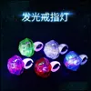 Party Favor Illuminate Ring Plastic Finger Light Dazzling Cool Hand Ornament Party Supplies Activity Prop Toy Stretchable Small Gif DHQCL