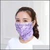 Designer-Masken Sommer-Gesichtsmaske Nackenschutzmasken Atmung Mund Atemschutzmasken Lady Printing Sunsn Haushalt Schutz 2 4Gy Uu Dhsc9